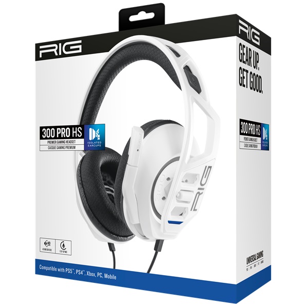 Nacon 2808367 Plantronics RIG 300PRO HS PS5 fehér gamer headset