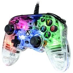 Nacon 2808488 Pro Compact Xbox Series vezetékes átlátszó RGB kontroller