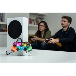 Nacon 2808488 Pro Compact Xbox Series vezetékes átlátszó RGB kontroller