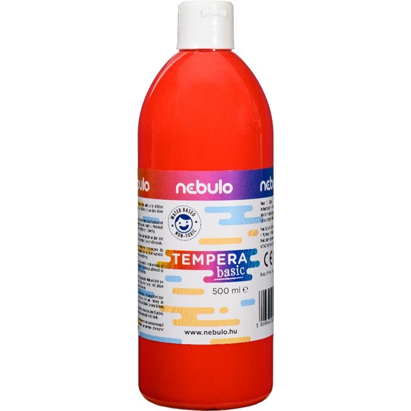 Nebulo 500ml-es piros tempera festék