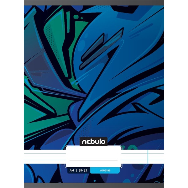 Nebulo Xtreme A4 81-32 tűzött vonalas füzet