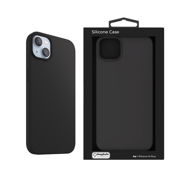 NextOne IPH-14MAX-MAGCASE-BLACK iPhone 14 Plus fekete szilikon MagSafe hátlap