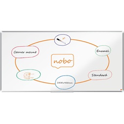 Nobo Premium Plus 180x90cm zománcozott mágneses fehértábla