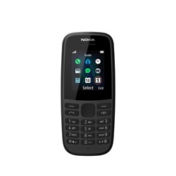 Nokia 105 (2019) 1,77" fekete mobiltelefon