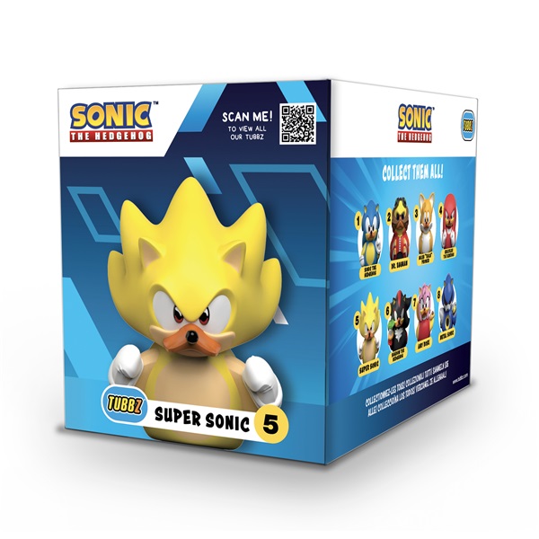 Numskull Tubbz Boxed - Sonic "Super Sonic" gumikacsa