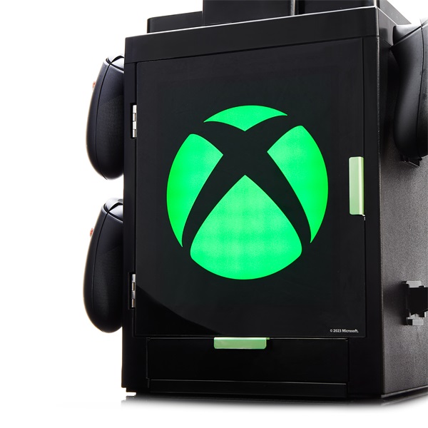 Numskull Xbox LED-világítású szekrényes játéktartó állvány