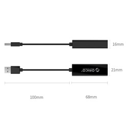 ORICO ORICO-UTJ-U3-BK-BP USB/RJ-45 adapter