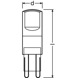 Osram Base műanyag ház/2,6W/320lm/2700K/G9 LED kapszula 3 db