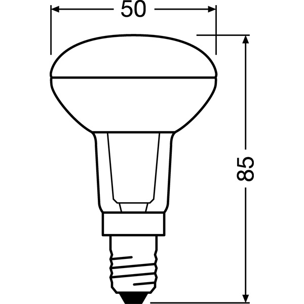 Osram Star R50 matt üveg búra/2,6W/210lm/2700K/E14 LED spot izzó