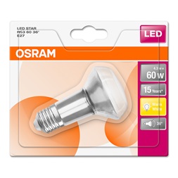 Osram Star R63 matt üveg búra/4,3W/345lm/2700K/E27 LED spot izzó