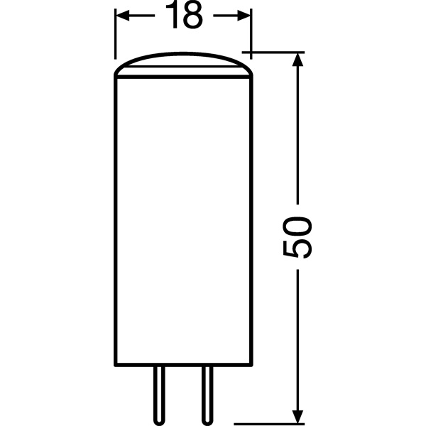 Osram Star átlátszó búra/3,3W/400lm/2700K/GY6.35/12V LED kapszula