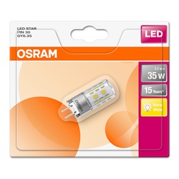 Osram Star átlátszó búra/3,3W/400lm/2700K/GY6.35/12V LED kapszula