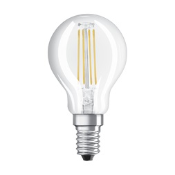 Osram Value átlátszó üveg búra/4W/470lm/2700K/E14 LED kisgömb izzó