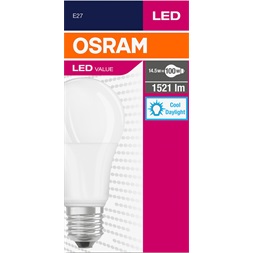 Osram Value opál búra/13W/1521lm/6500K/E27 LED körte izzó