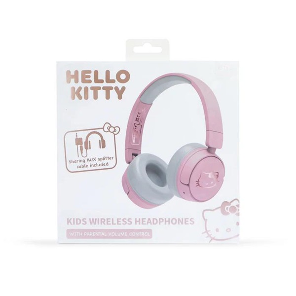 OTL HK0991 Hello Kitty Kids rózsaszín vezeték nélküli gyerek fejhallgató