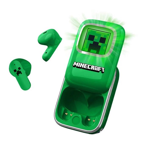 OTL MC1316 Minecraft Creeper Slide True Wireless Bluetooth fülhallgató