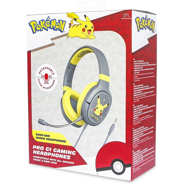 OTL PK0862 Pokémon Pikachu PRO G1 vezetékes gamer headset