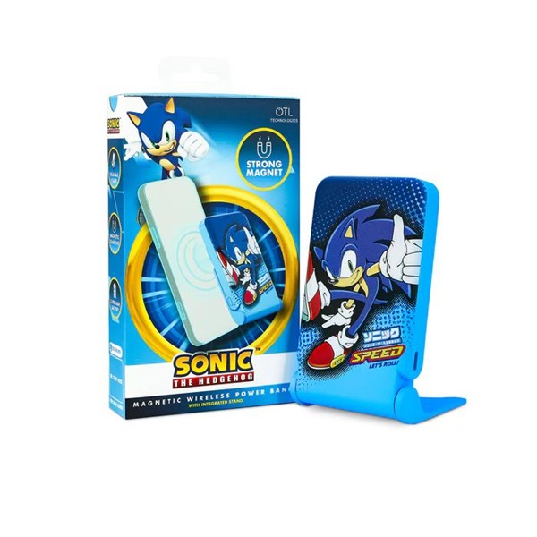 OTL SH1195 Sonic The Hedgehog mágneses vezeték nélküli power bank