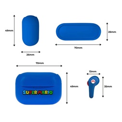 OTL SM0858 Super Mario Blue True Wireless Bluetooth fülhallgató