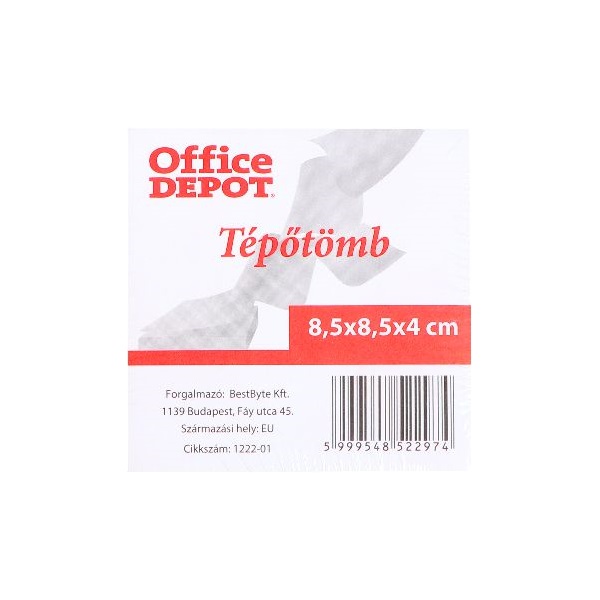 Office Depot 8,5 x 8,5 x 4 cm tépőtömb