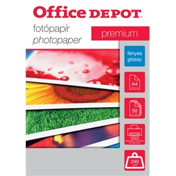 Office Depot Premium A4 240g fényes 50db fotópapír