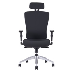 Office Pro HALIA SP 2628, fekete fejtámlás irodai forgószék