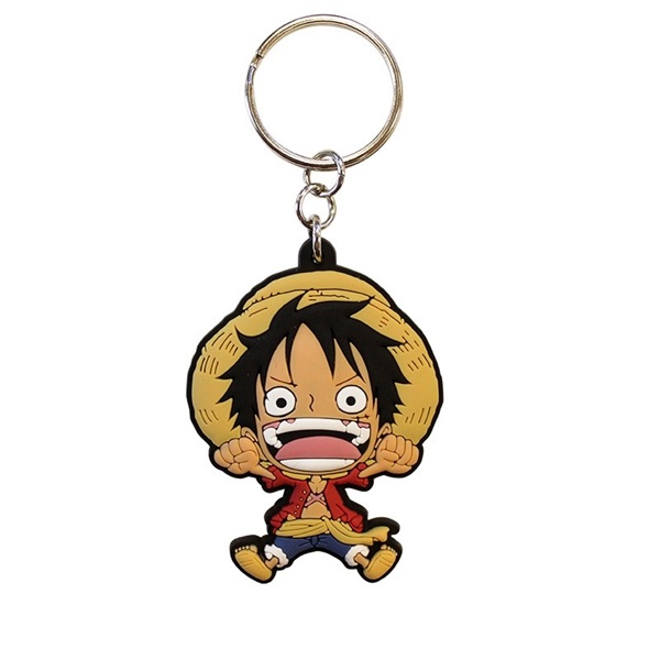 One Piece "Luffy SD" PVC kulcstartó