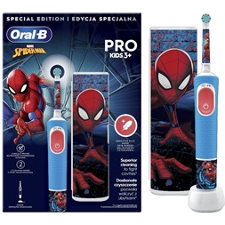 Oral-B D103 Vitality PRO Spiderman gyerek elektromos fogkefe tokkal