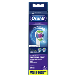 Oral-B EB18-4 3D White fehér 4 db-os elektromos fogkefe pótfej szett