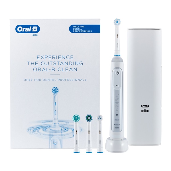 Oral-B Genius X 20000 Sensitive tokkal és pótfejekkel fehér elektromos fogkefe szett