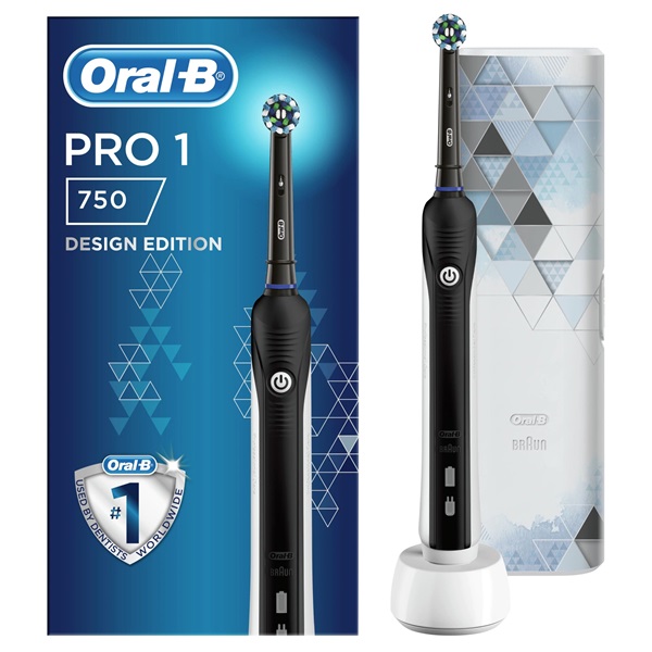 Oral-B Pro 1 750 fekete elektromos fogkefe