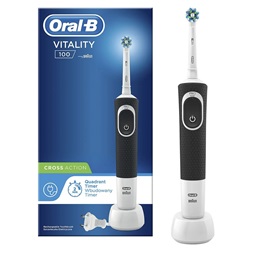 Oral-B Vitality 100 Cross Action fekete elektromos fogkefe