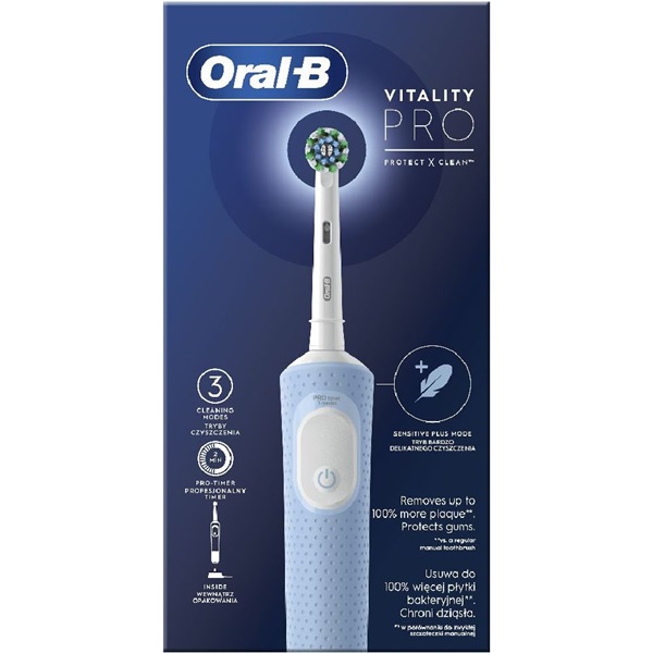 Oral-B Vitality PRO X Clean Vapor Blue elektromos fogkefe + fogkrém