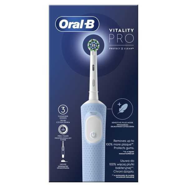 Oral-B Vitality Pro Protect X Clean Vapor Blue elektromos fogkefe