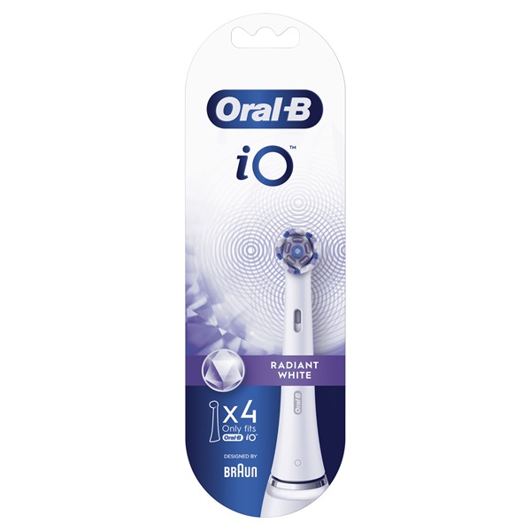 Oral-B iO Radiant White Rainbow fehér 4 db-os fogkefefej szett