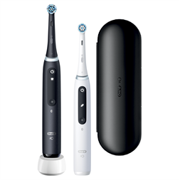 Oral-B iO Series 5 2 db-os matt fekete+fehér elektromos fogkefe szett