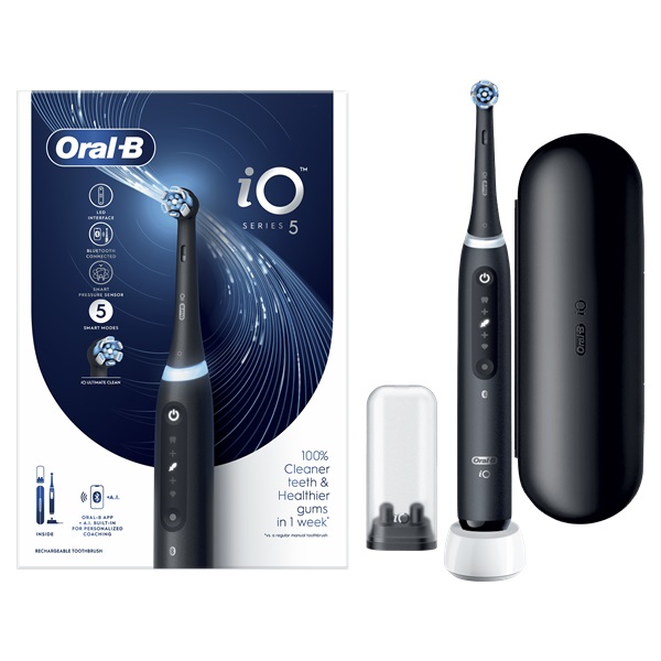 Oral-B iO Series 5 matt fekete elektromos fogkefe