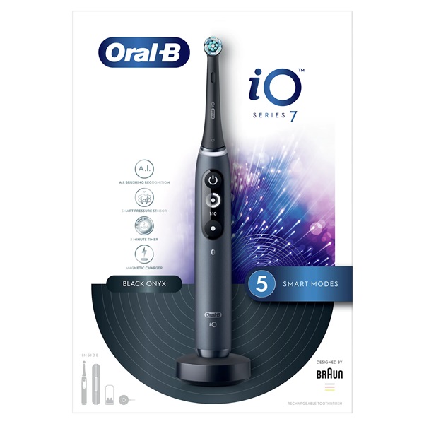 Oral-B iO Series 7 ónixfekete elektromos fogkefe