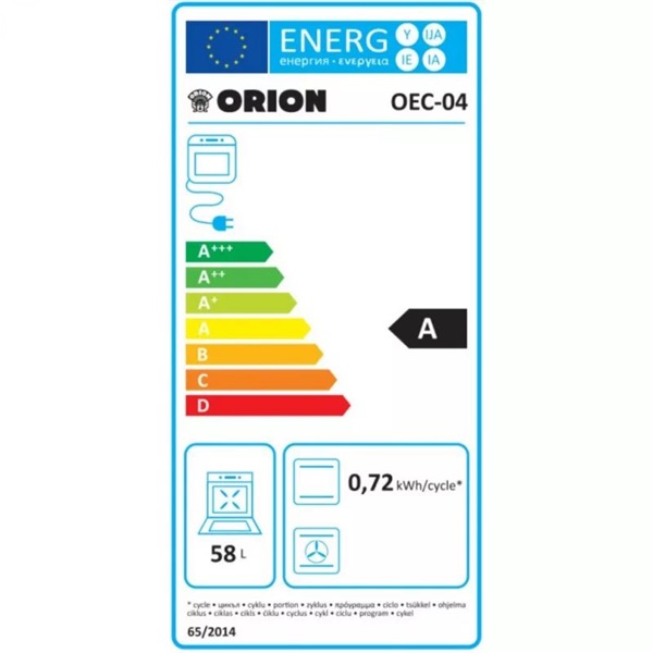 Orion OEC-04 fehér elektromos tűzhely