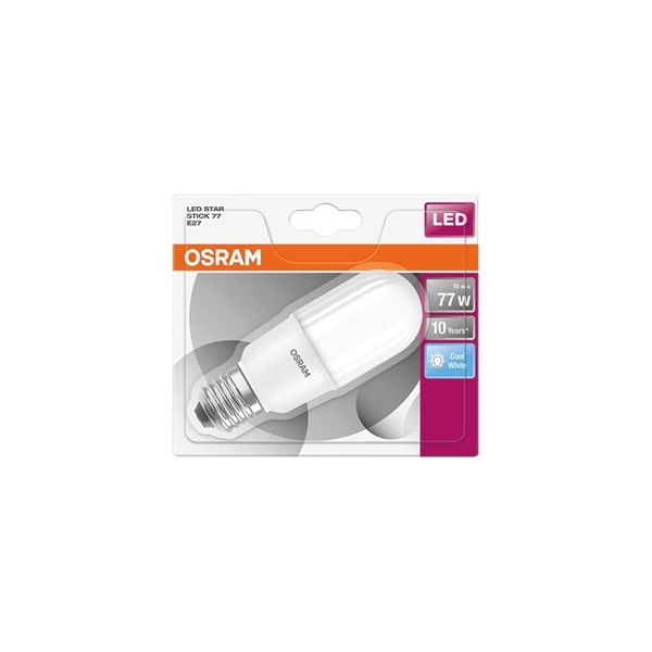 Osram Star matt búra/10W/1050lm/4000K/E27 rúd alakú LED izzó