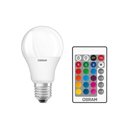 Osram Star+ RGBW/matt búra/9W/806lm/2700K/E27 távirányítható LED körte izzó