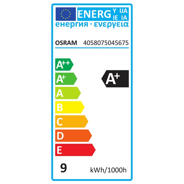 Osram Star+ RGBW/matt búra/9W/806lm/2700K/E27 távirányítható LED körte izzó