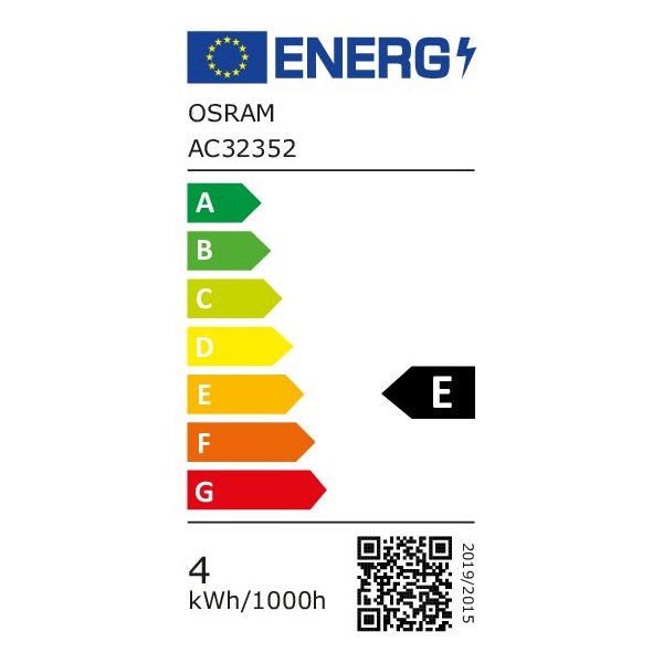 Osram Star átlátszó üveg búra/4W/470lm/2700K/E27 LED kisgömb izzó