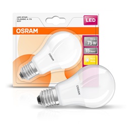 Osram Star matt búra/11W/1055lm/2700K/E27 LED körte izzó