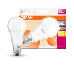 Osram Star matt búra/14W/1521lm/2700K/E27 LED körte izzó