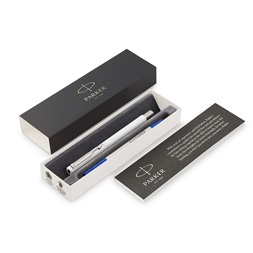 Parker Royal Vector 2025456 ezüst klipszes fehér rollertoll