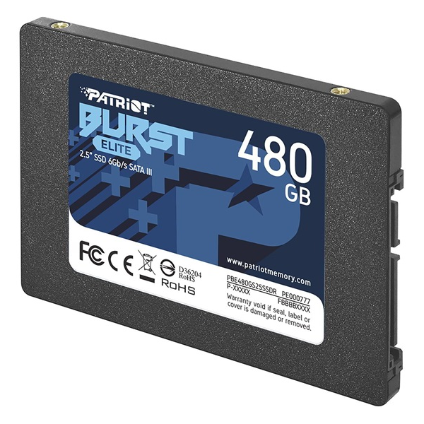 PATRIOT BURST ELITE 480GB SATA3 2,5" (PBE480GS25SSDR) SSD