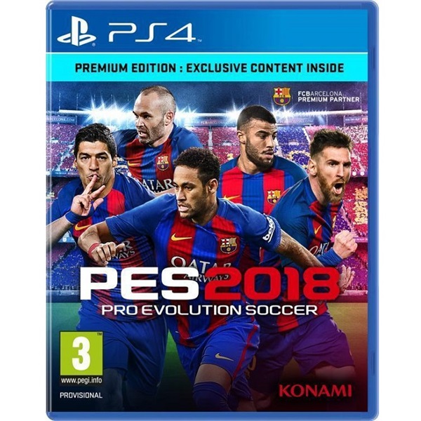 PES 2018 Premium Edition PS4 játékszoftver