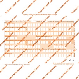 PFNY.11 2lapos garnitúra "Átutalási megbízás" nyomtatvány