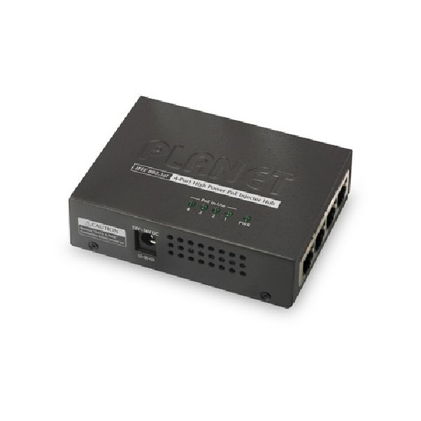 PLANET HPOE-460 4port GbE LAN PoE injektor hub